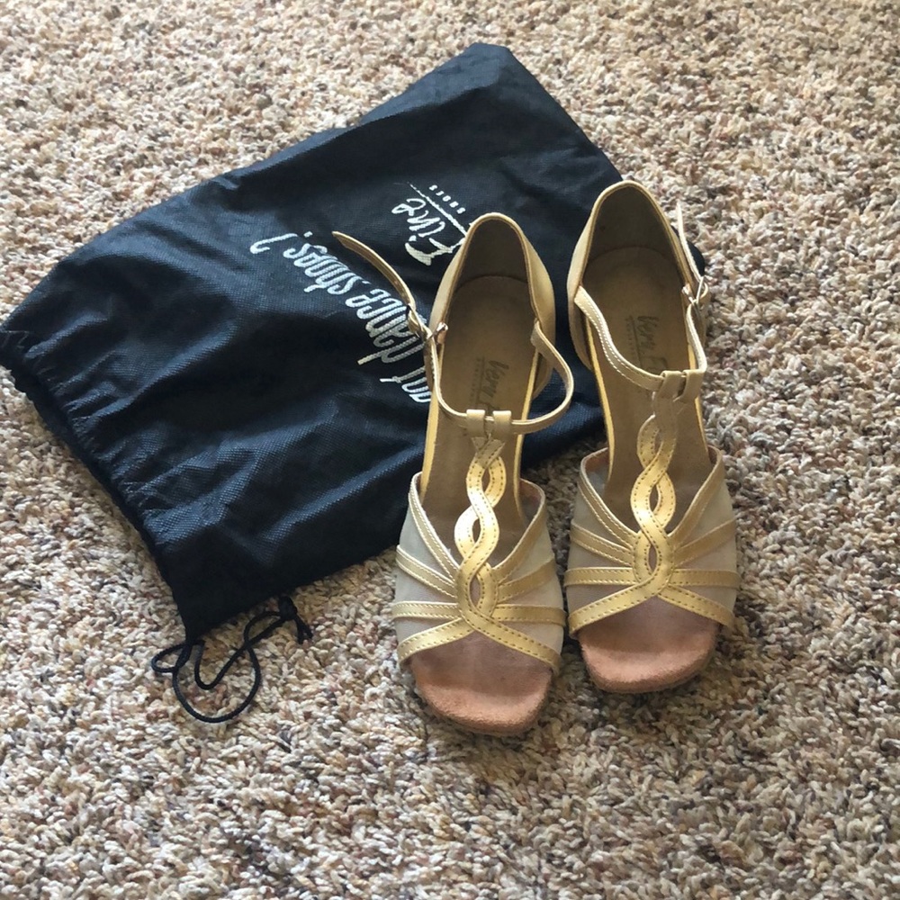❗️REDUCED❗️Gold Ballroom Shoes!